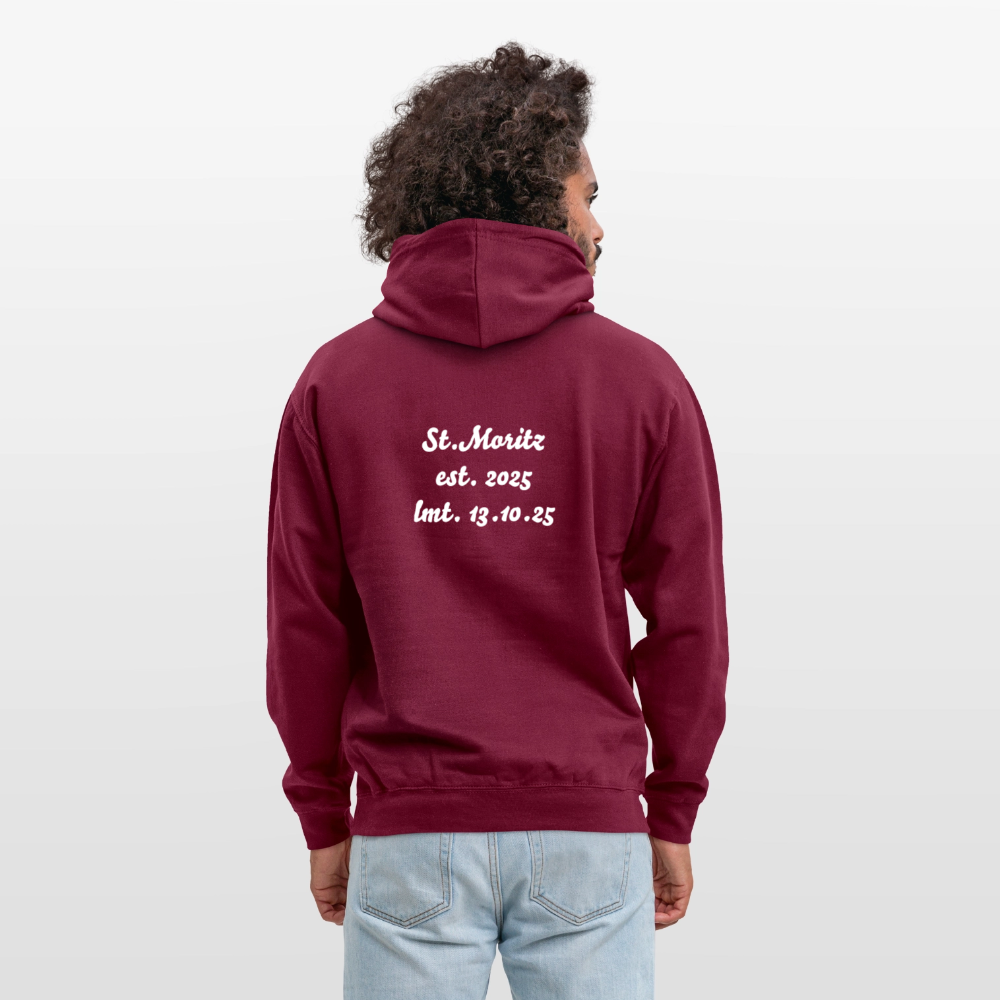Herren Hoodie Gj.s St. Moritz lmt. - bordeaux