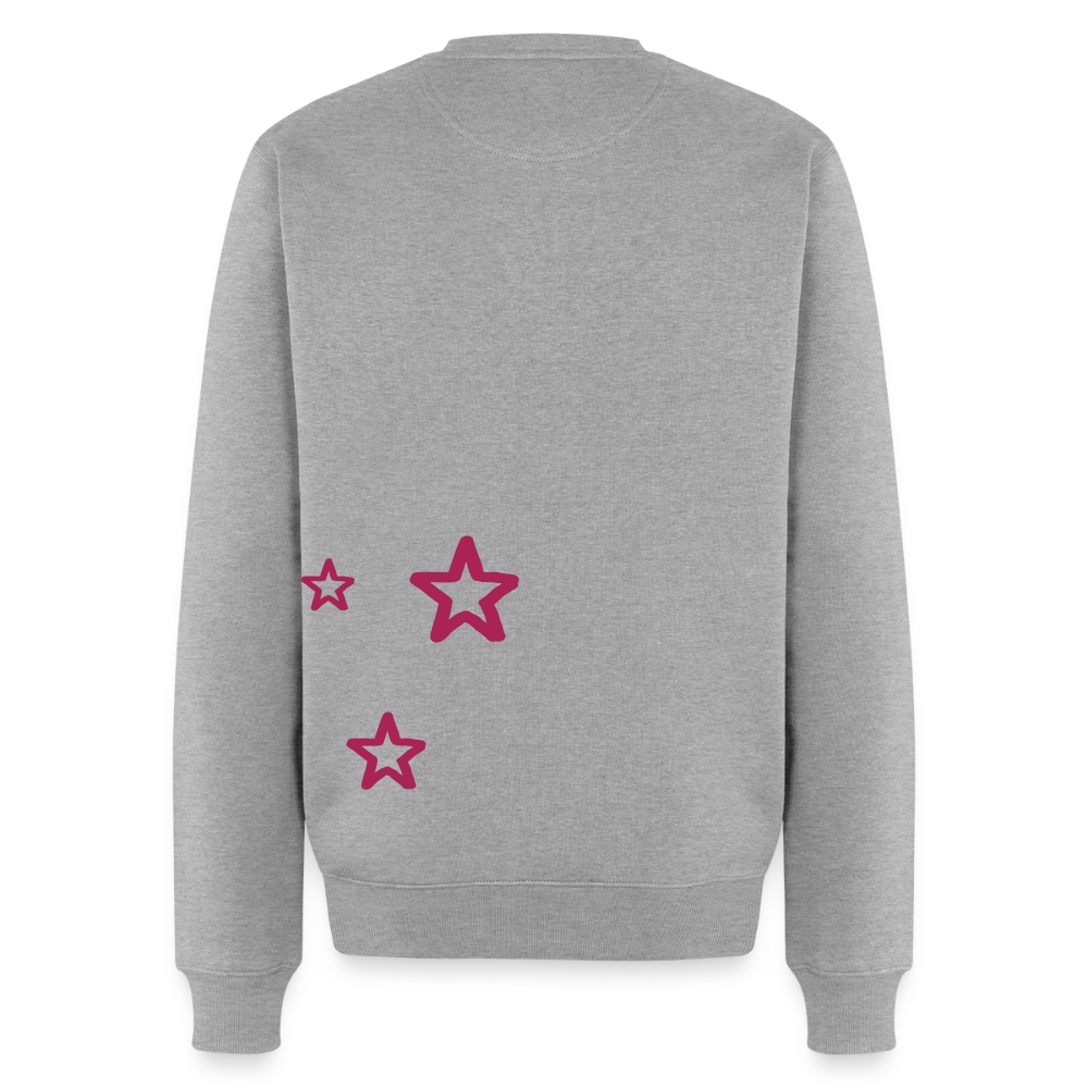 Herren Sweatshirt Gj.s STAR Pink version - heather grey