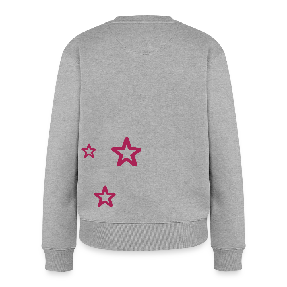 Frauen Sweatshirt Gj.s STAR Pink version - heather grey