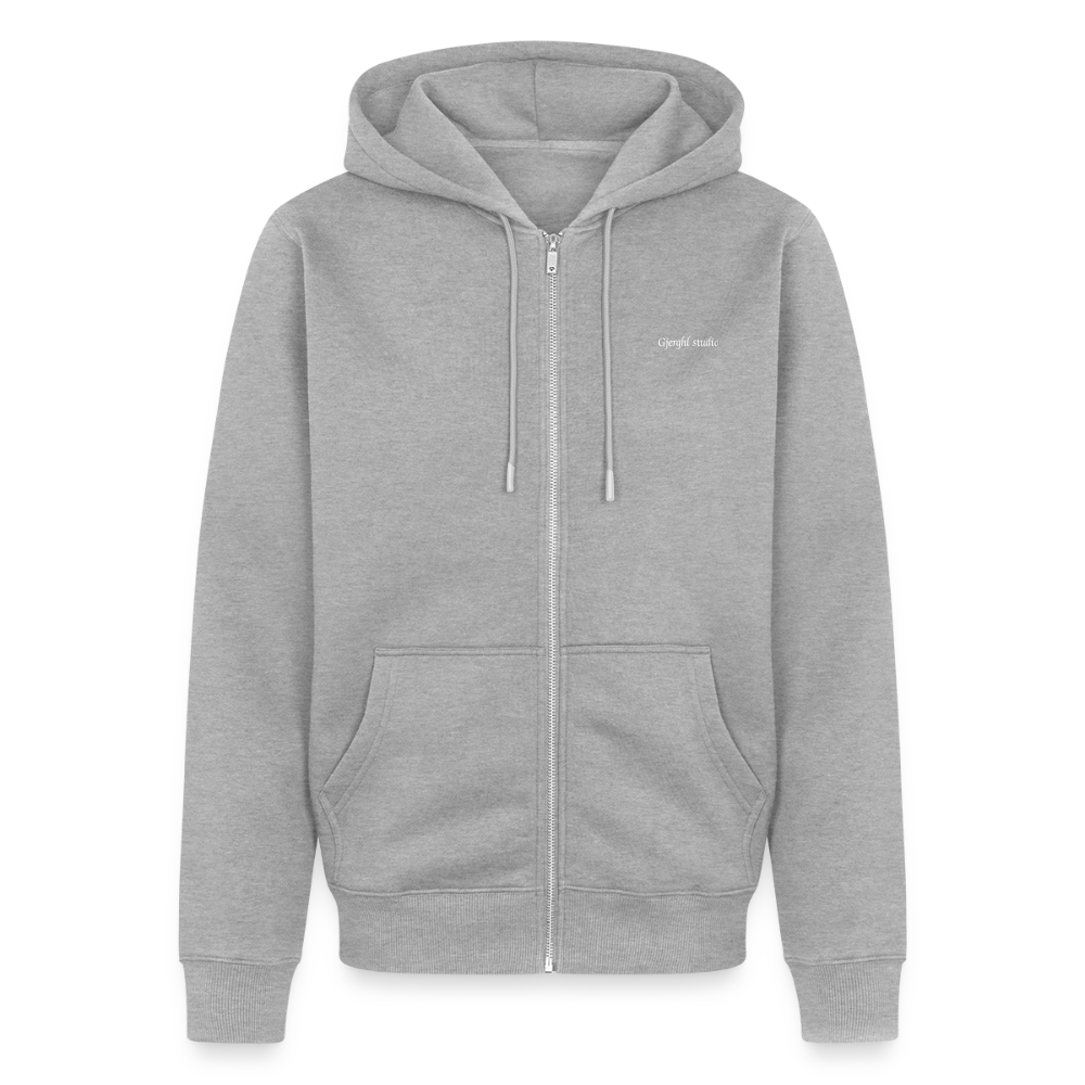 Herren Zipper Gj.s - heather grey