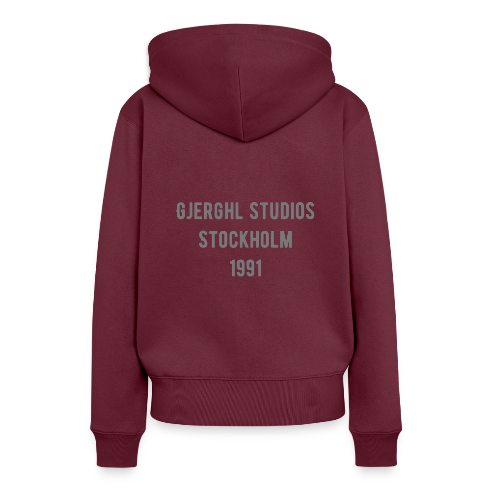 Frauen Hoodie Gj.s Stockholm - burgundy