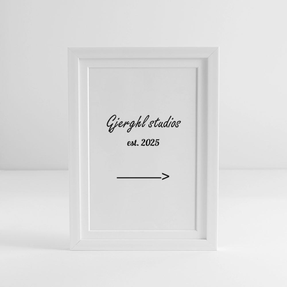 Gj.s Poster (27 × 37 cm) - white