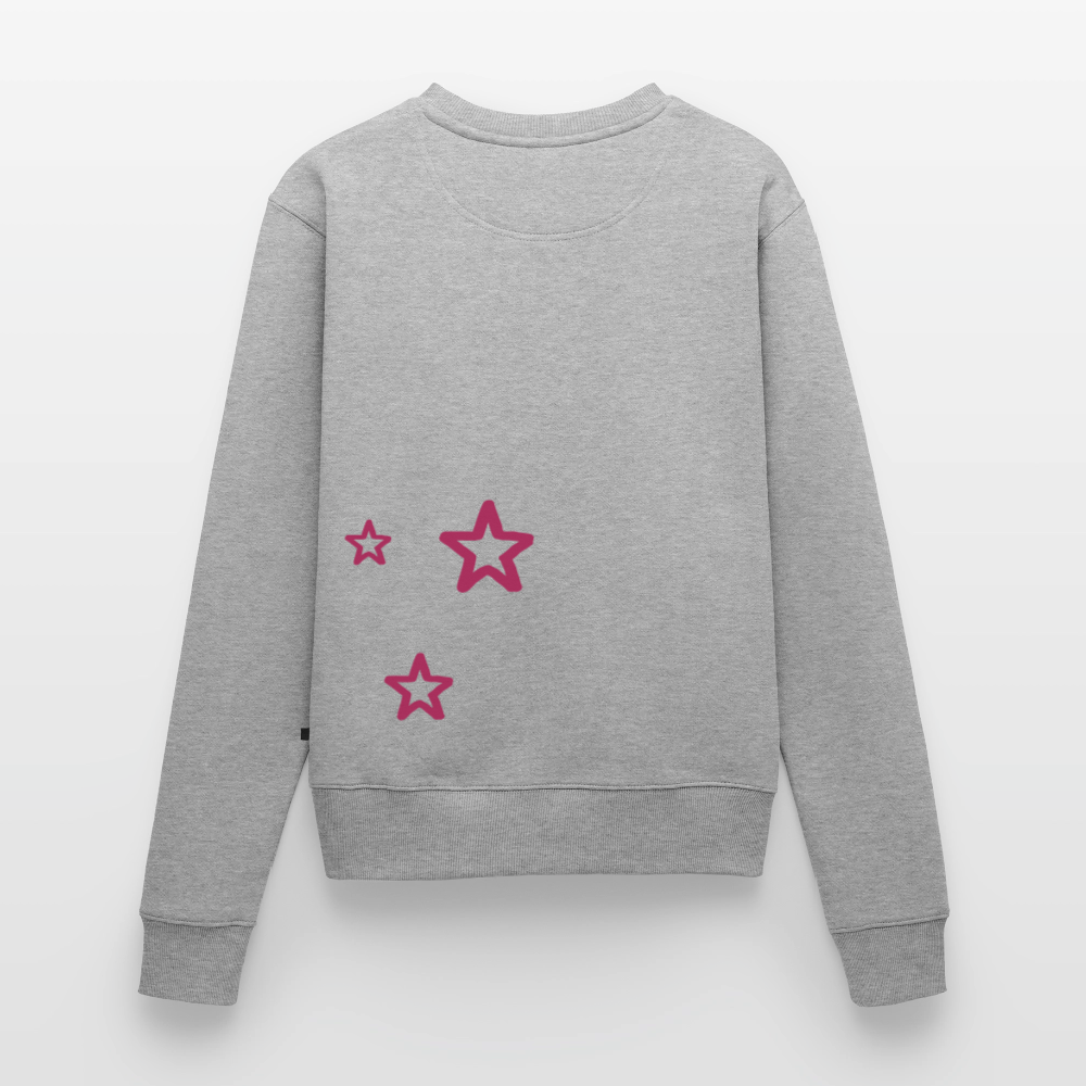 Frauen Sweatshirt Gj.s STAR Pink version - heather grey