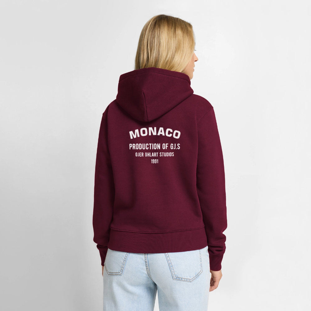 Frauen Hoodie Gj.s Gjer-MONACO - burgundy