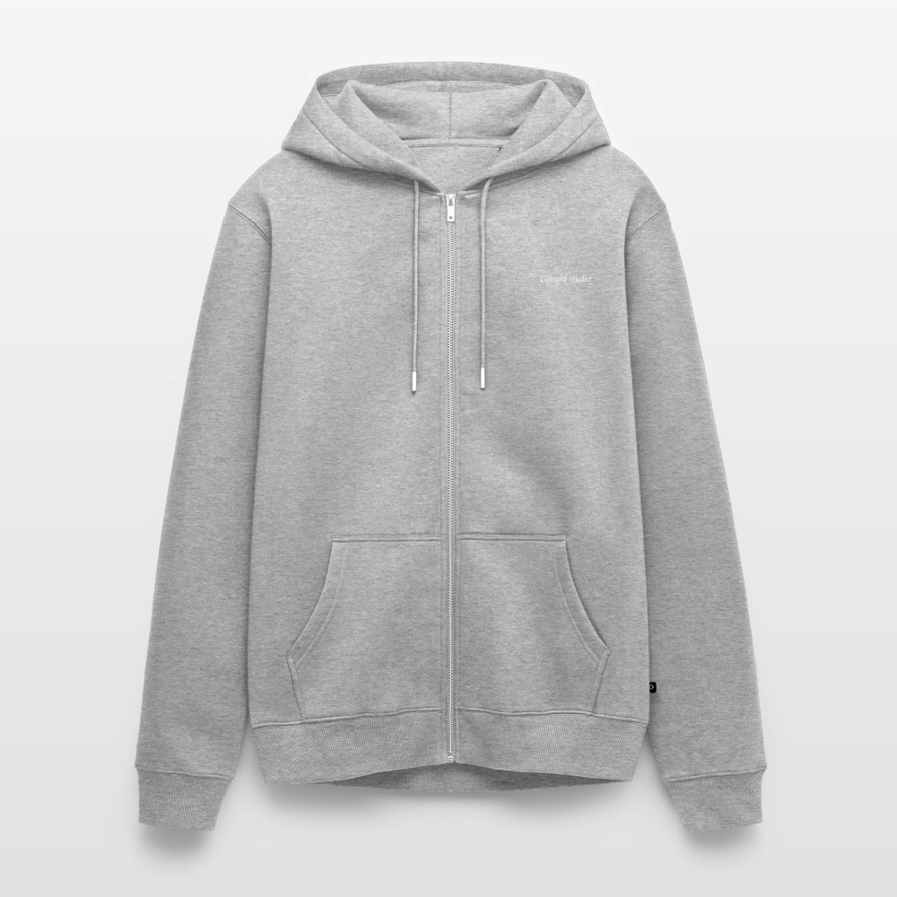 Herren Zipper Gj.s - heather grey