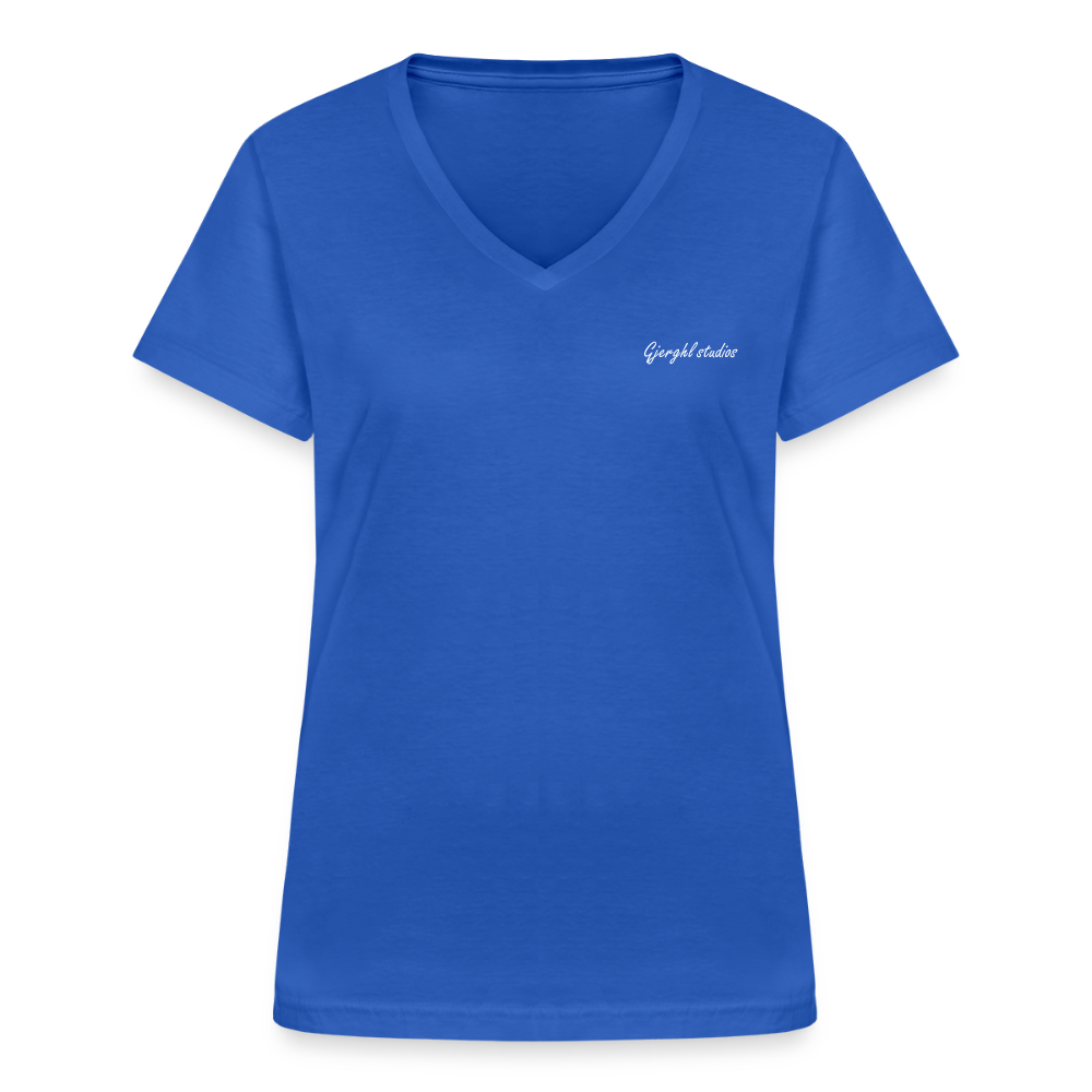 Frauen V T-Shirt Gj.s - royal blue
