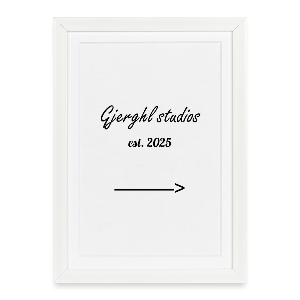 Gj.s Poster (27 × 37 cm) - white