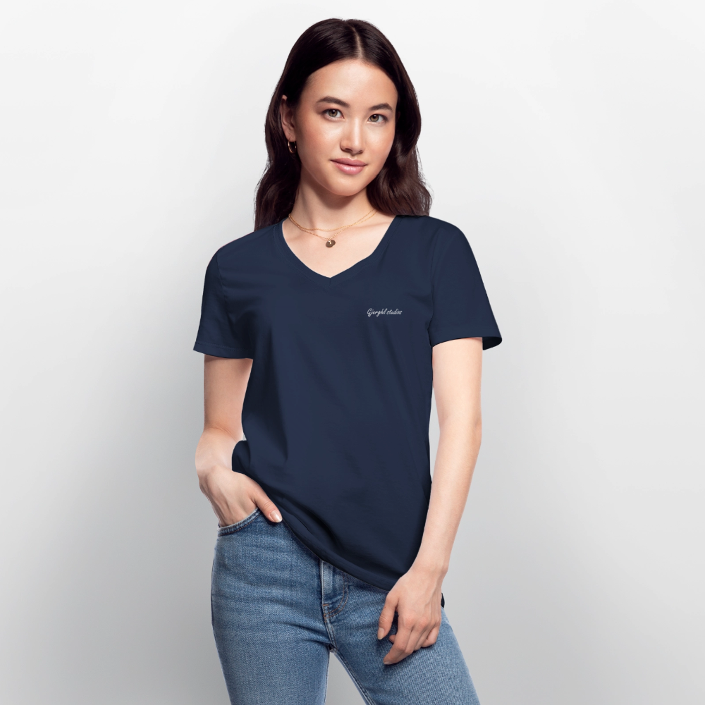 Frauen V T-Shirt Gj.s - navy