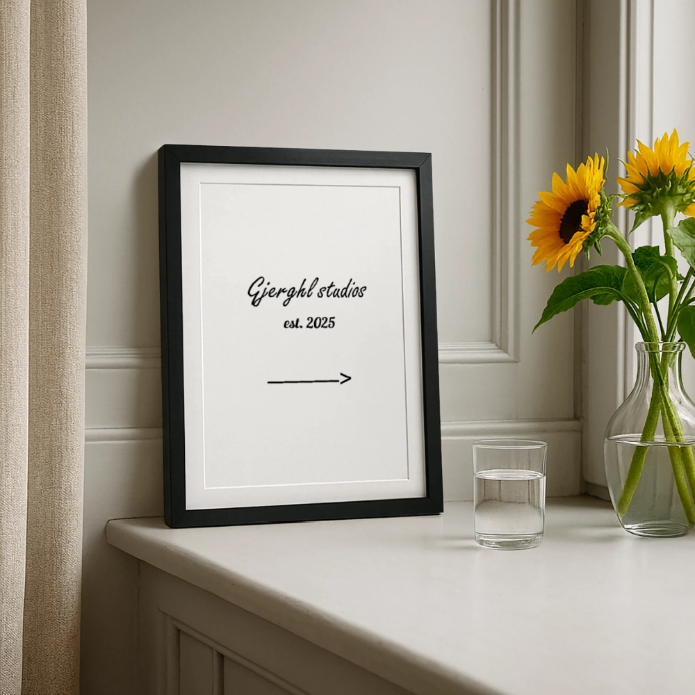 Gj.s Poster (27 × 37 cm) - black