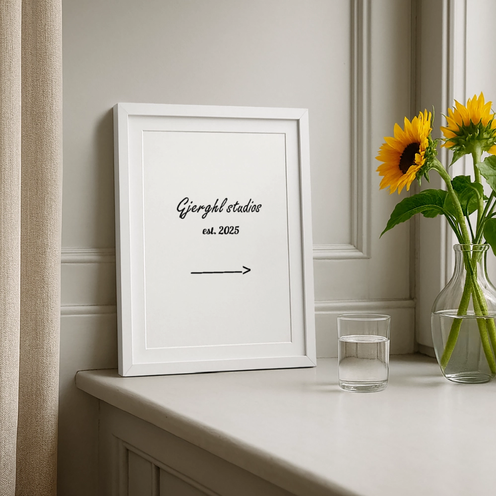 Gj.s Poster (27 × 37 cm) - white