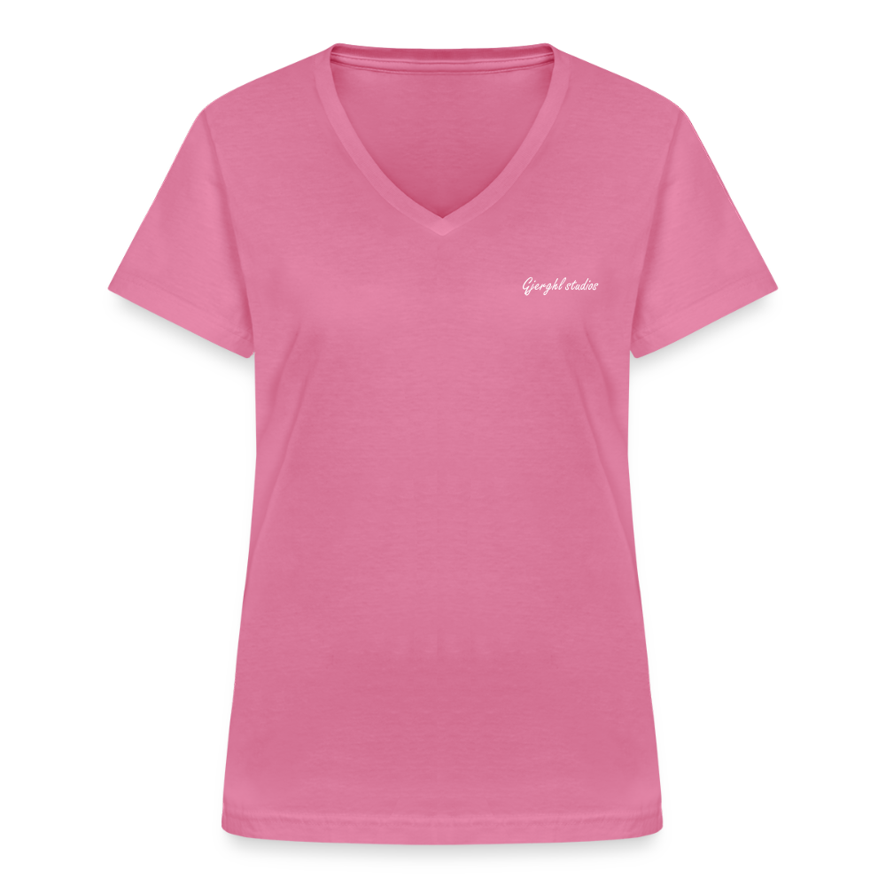 Frauen V T-Shirt Gj.s - pink