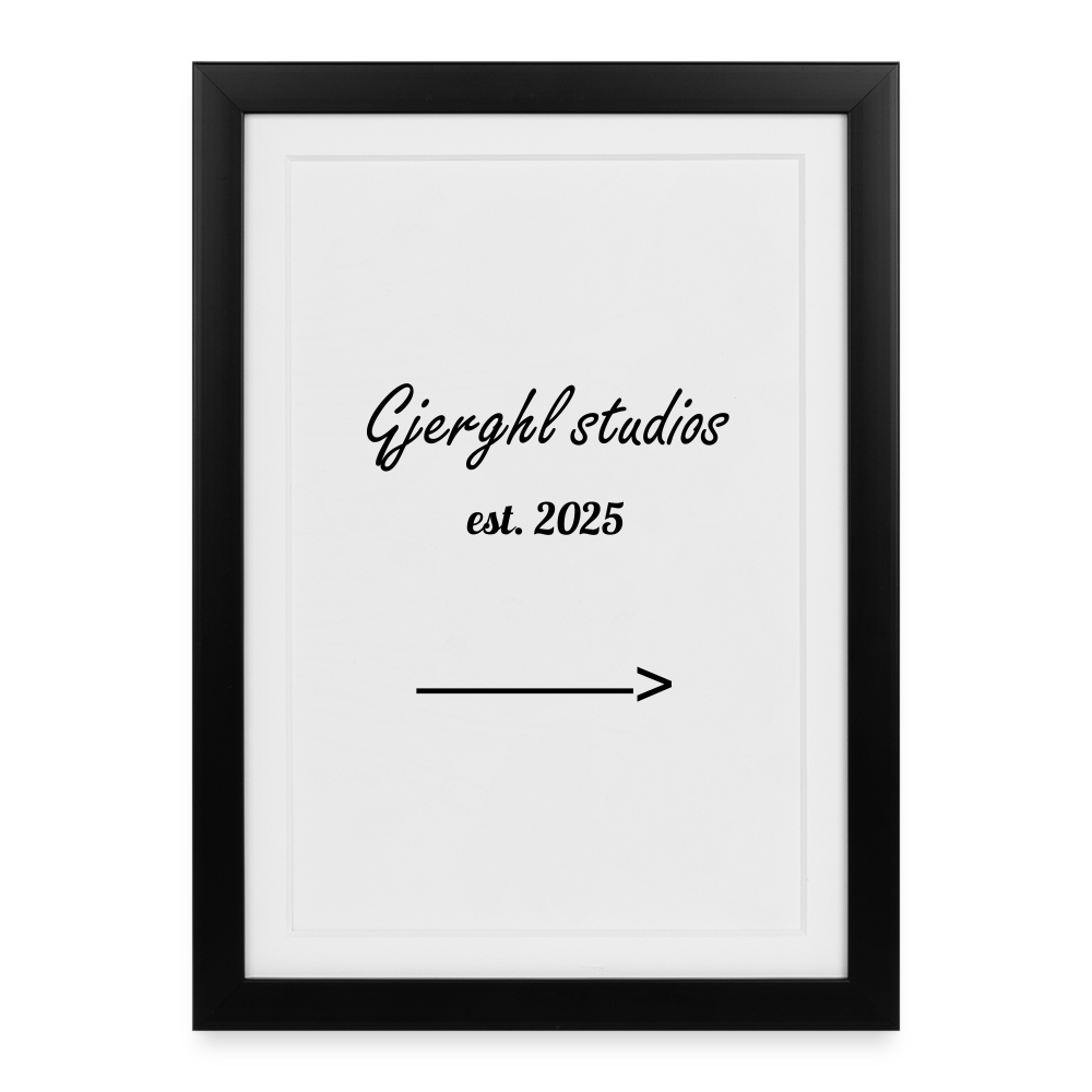 Gj.s Poster (27 × 37 cm) - black