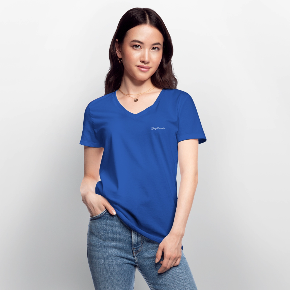 Frauen V T-Shirt Gj.s - royal blue