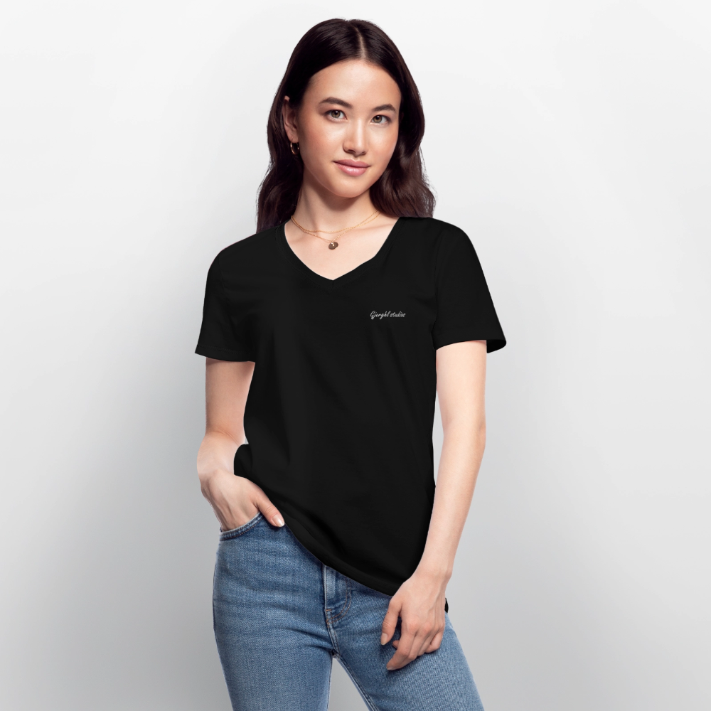 Frauen V T-Shirt Gj.s - black