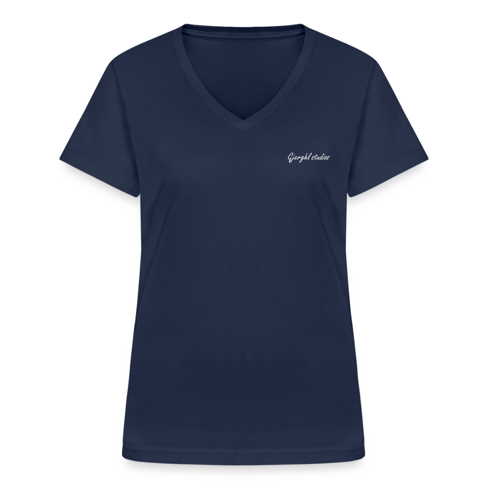 Frauen V T-Shirt Gj.s - navy