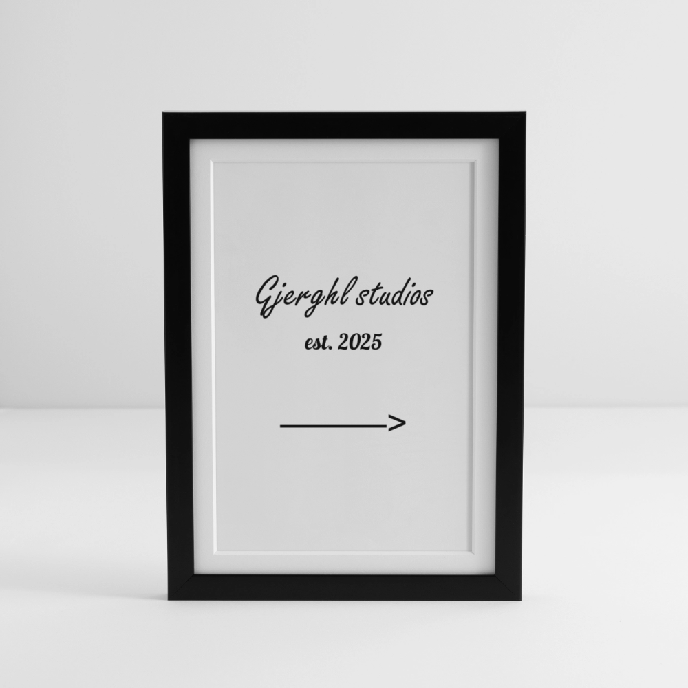 Gj.s Poster (27 × 37 cm) - black