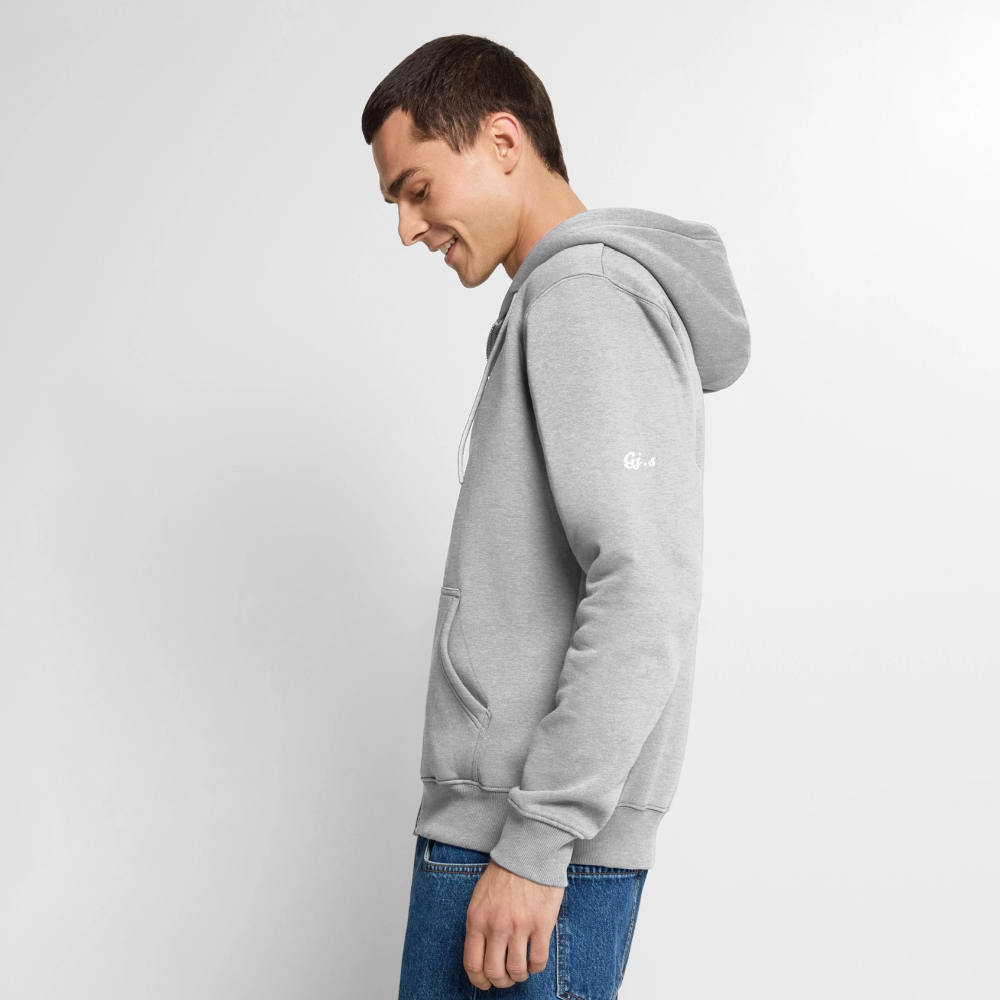 Herren Zipper Gj.s - heather grey