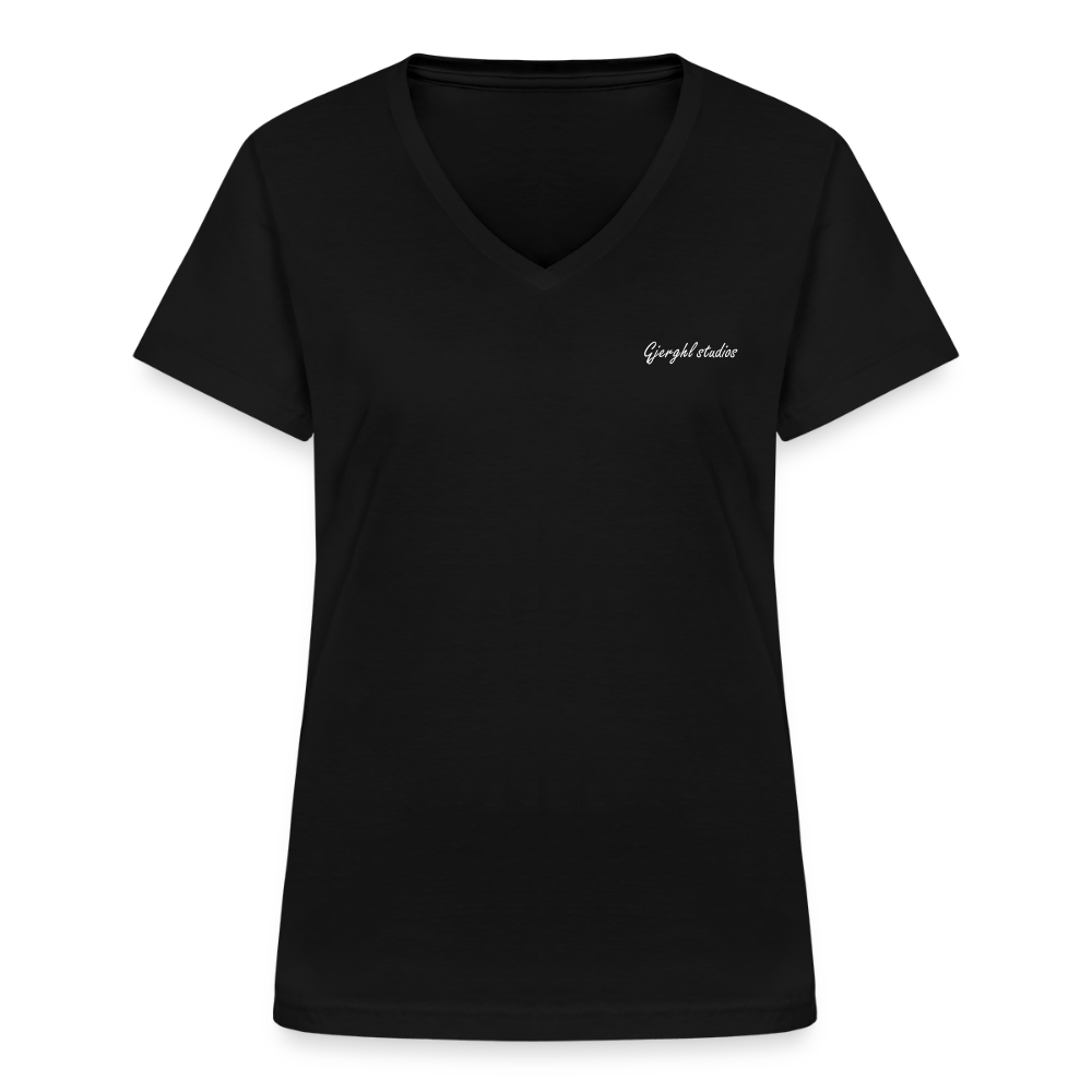 Frauen V T-Shirt Gj.s - black