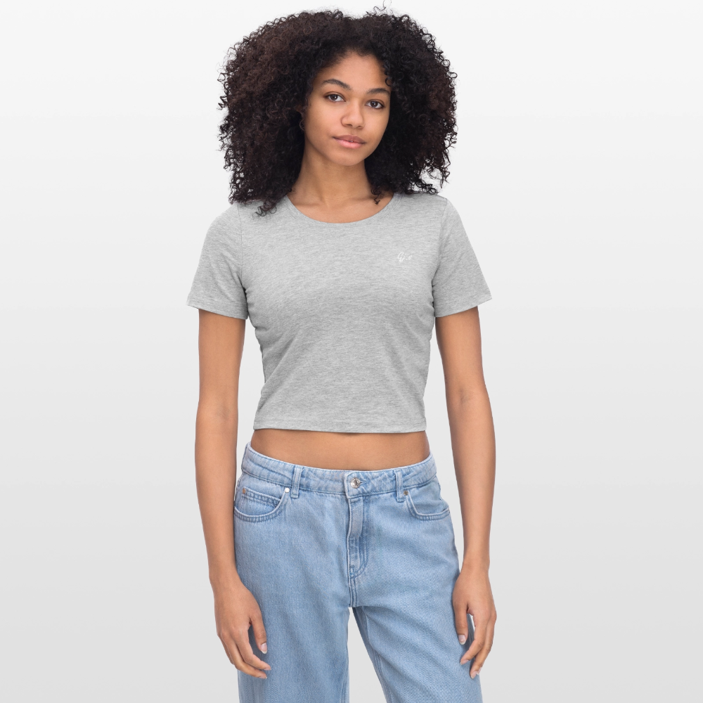 frauen Cropped T-Shirt Gj.s - heather grey