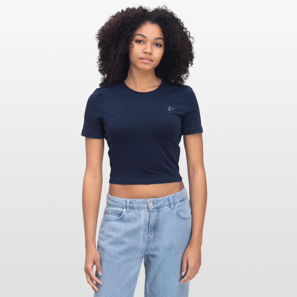 frauen Cropped T-Shirt Gj.s - light navy